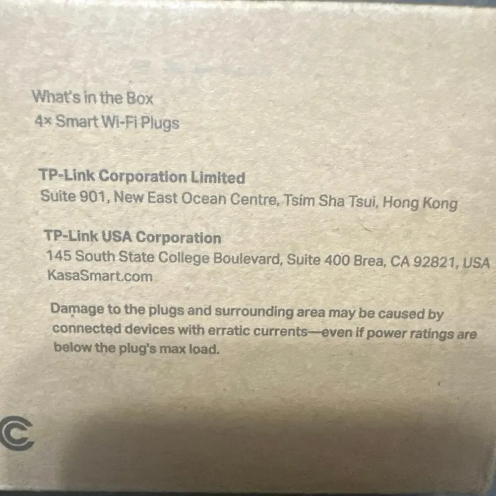 TP-Link Kasa Smart Wi-Fi Plug Mini 4-Pack EP10P4 White 15A Alexa Google Home New